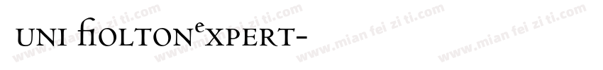 Huni WoltonExpert字体转换